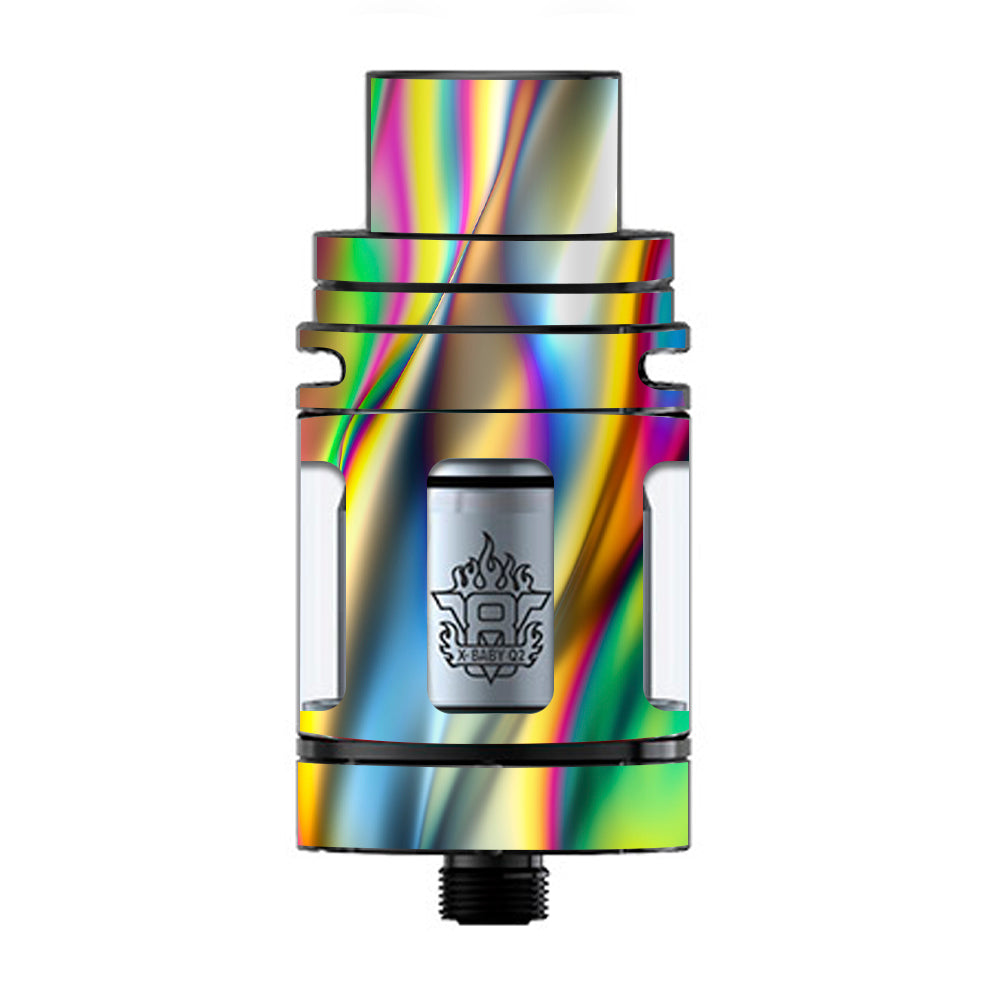  Oil Slick Rainbow Opalescent Design Awesome TFV8 X-baby Tank Smok Skin