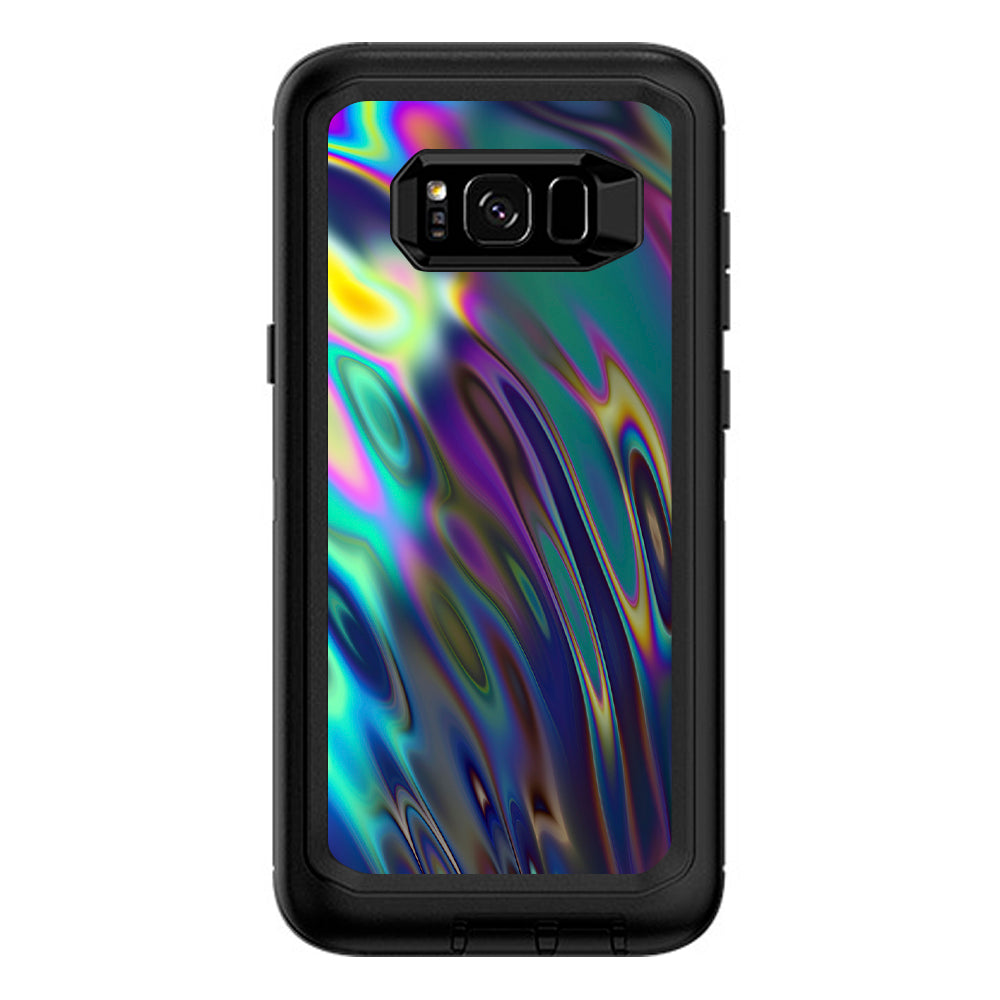  Oil Slick Opal Colorful Resin  Otterbox Defender Samsung Galaxy S8 Plus Skin