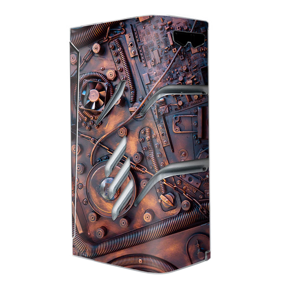  Steampunk Metal Panel Vault Fan Gear Smok T-Priv Skin