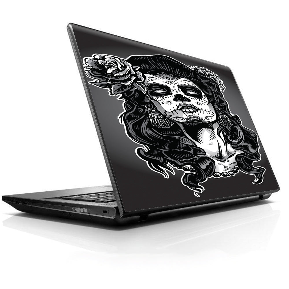  Sugar Skull Girl Dia De Los Meurtos HP Dell Compaq Mac Asus Acer 13 to 16 inch Skin