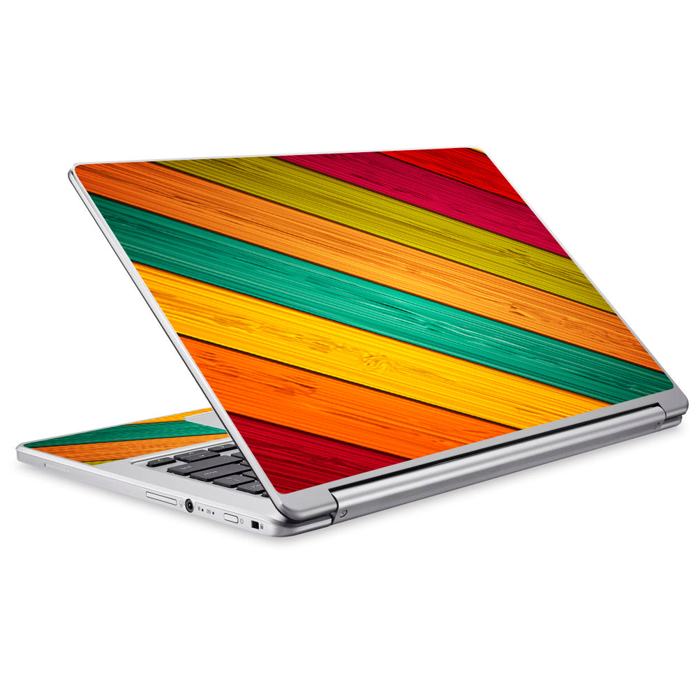  Color Wood Planks Acer Chromebook R13 Skin