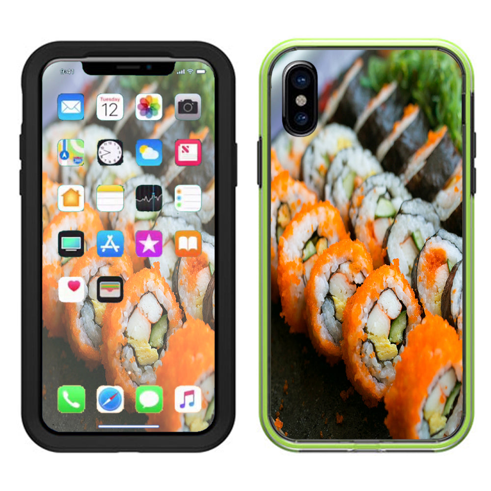  Sushi Rolls Eat Foodie Japanese Lifeproof Slam Case iPhone X Skin