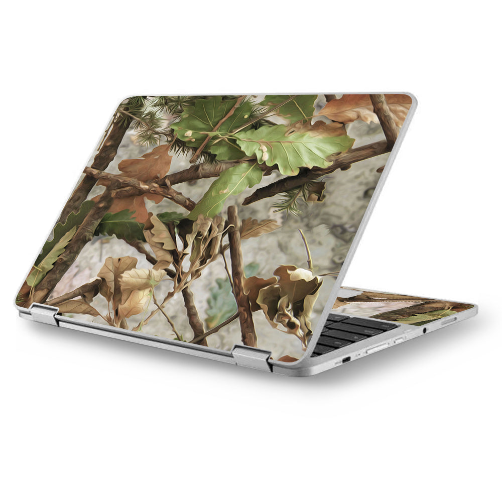  Tree Camo Real Oak Asus Chromebook Flip 12.5" Skin
