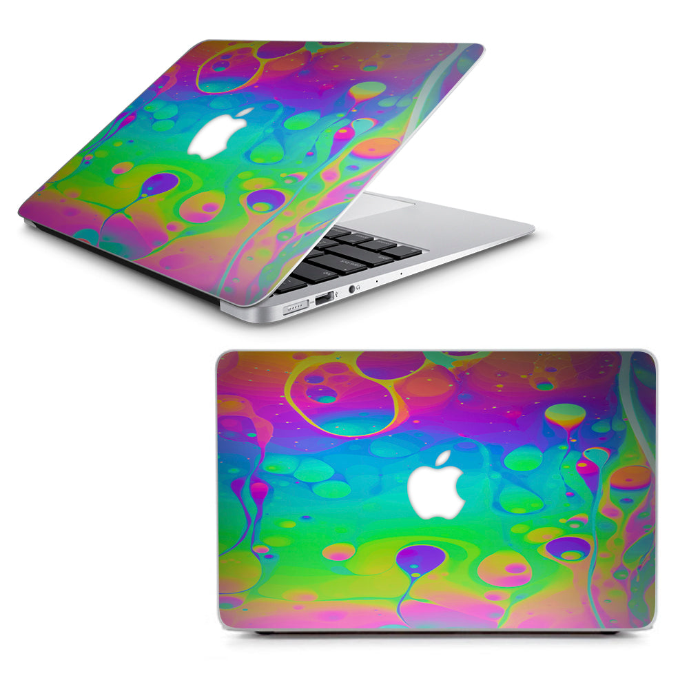  Trippy Tie Die Colors Dripping Lava Macbook Air 13" A1369 A1466 Skin
