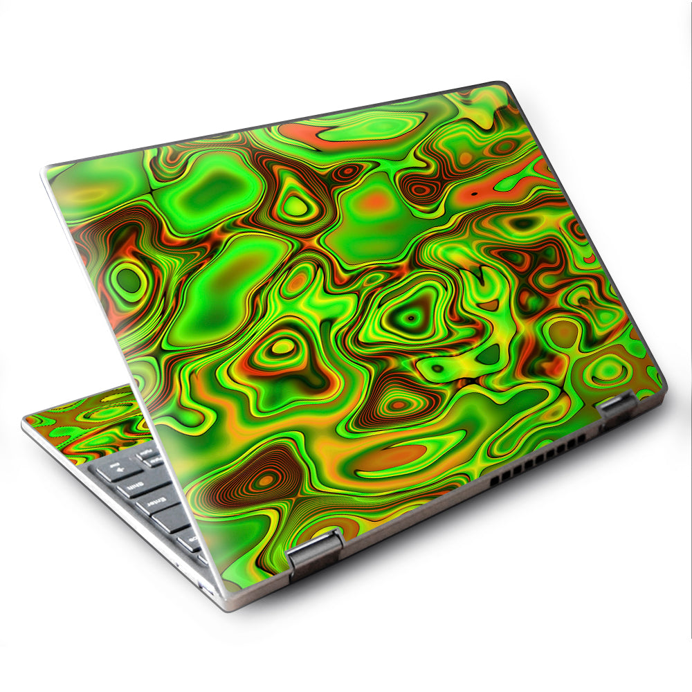  Green Glass Trippy Psychedelic Lenovo Yoga 710 11.6" Skin