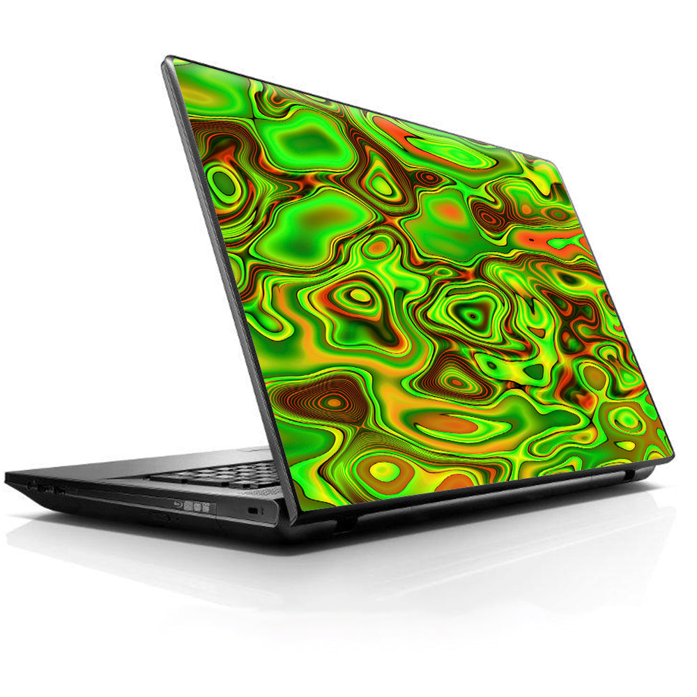  Green Glass Trippy Psychedelic HP Dell Compaq Mac Asus Acer 13 to 16 inch Skin