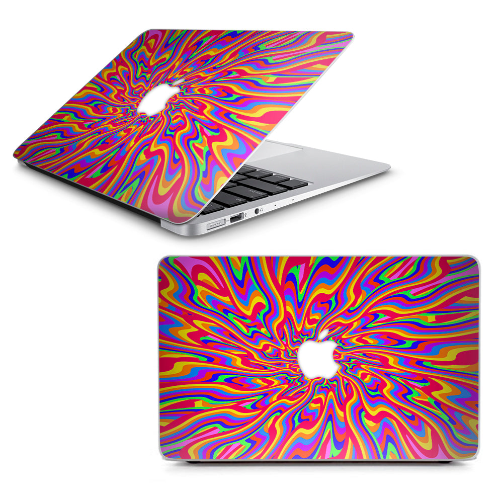  Optical Illusion Colorful Holographic Macbook Air 11" A1370 A1465 Skin