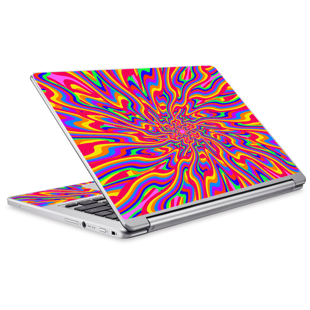  Optical Illusion Colorful Holographic Acer Chromebook R13 Skin