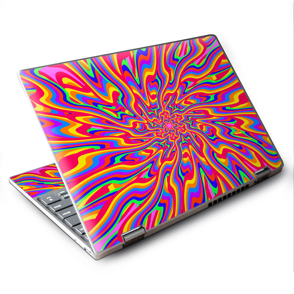  Optical Illusion Colorful Holographic Lenovo Yoga 710 11.6" Skin