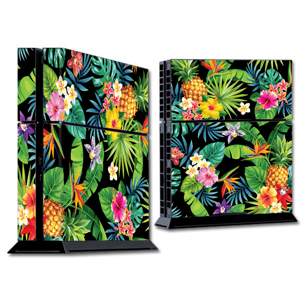  Tropical Flowers Pineapple Hibiscus Hawaii Sony Playstation PS4 Skin