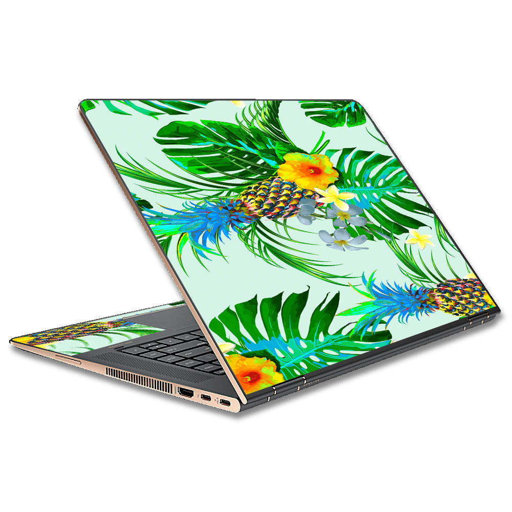  Tropical Floral Pattern Pineapple Palm Trees HP Spectre x360 13t Skin