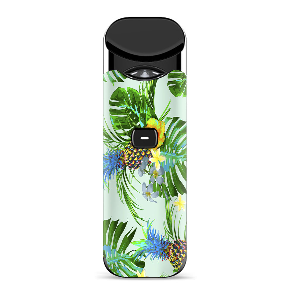  Tropical Floral Pattern Pineapple Palm Trees Smok Nord Skin