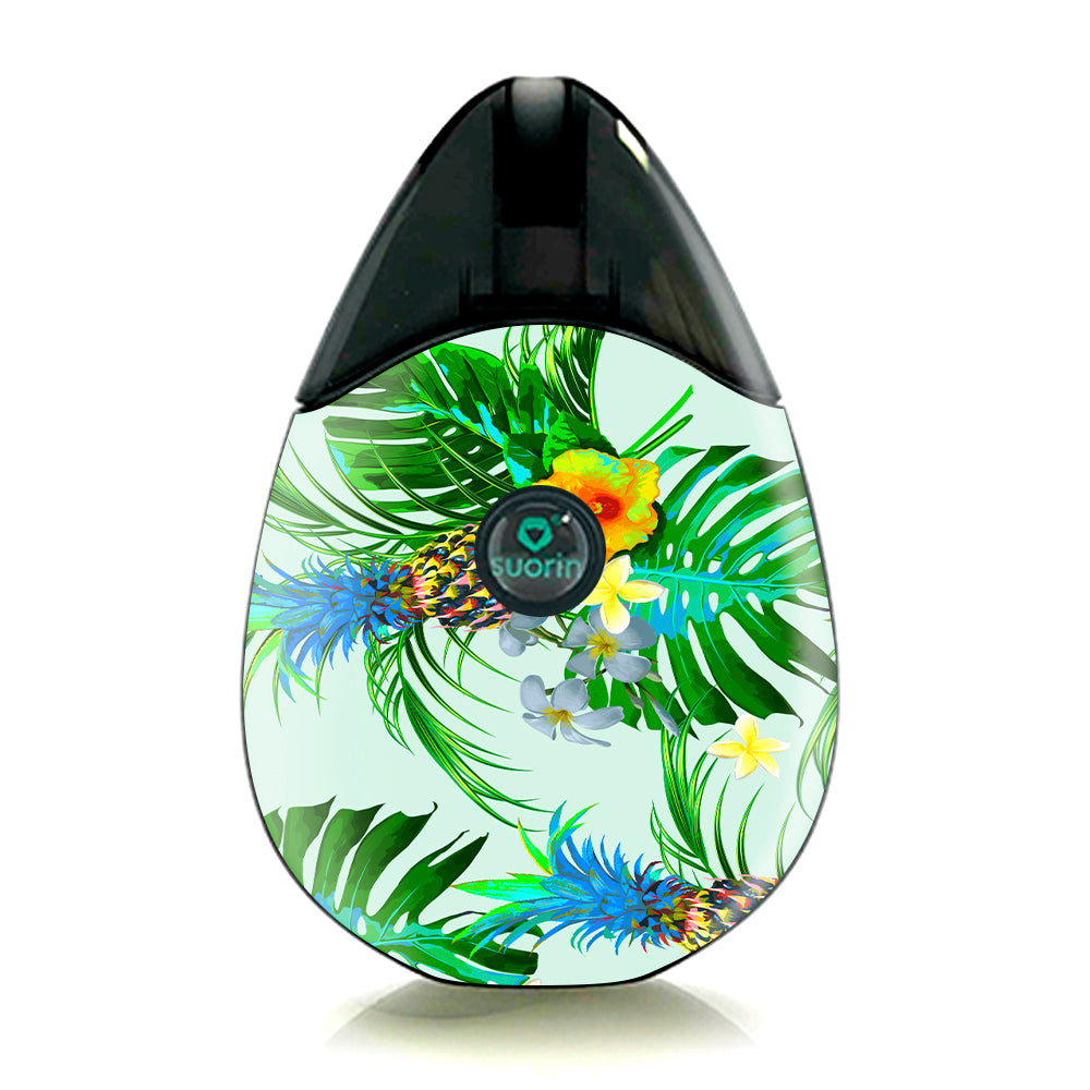  Tropical Floral Pattern Pineapple Palm Trees Suorin Drop Skin