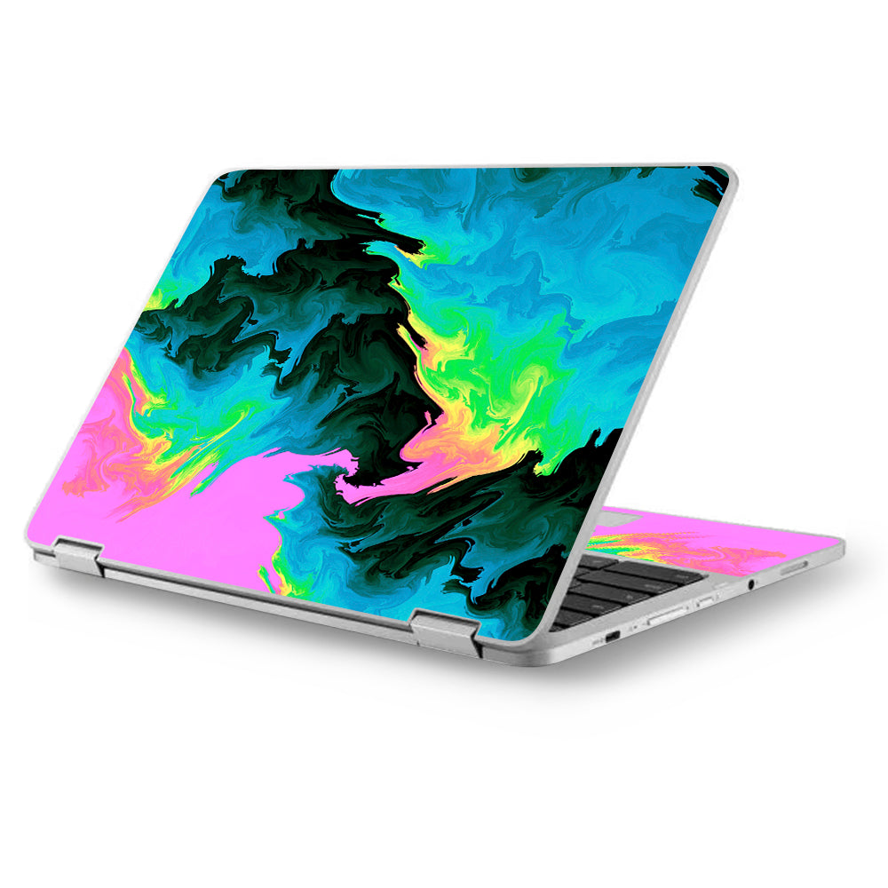 Water Colors Trippy Abstract Pastel Preppy Asus Chromebook Flip 12.5" Skin