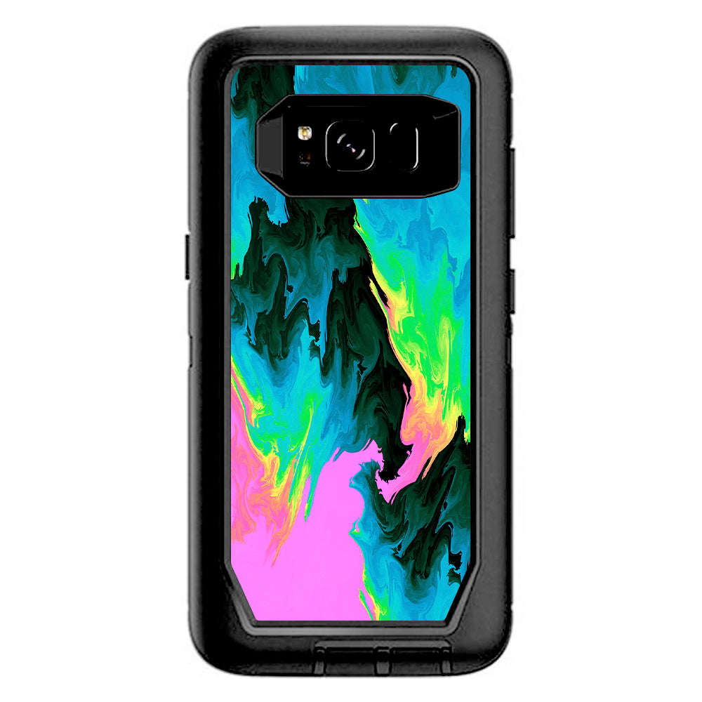  Water Colors Trippy Abstract Pastel Preppy Otterbox Defender Samsung Galaxy S8 Skin
