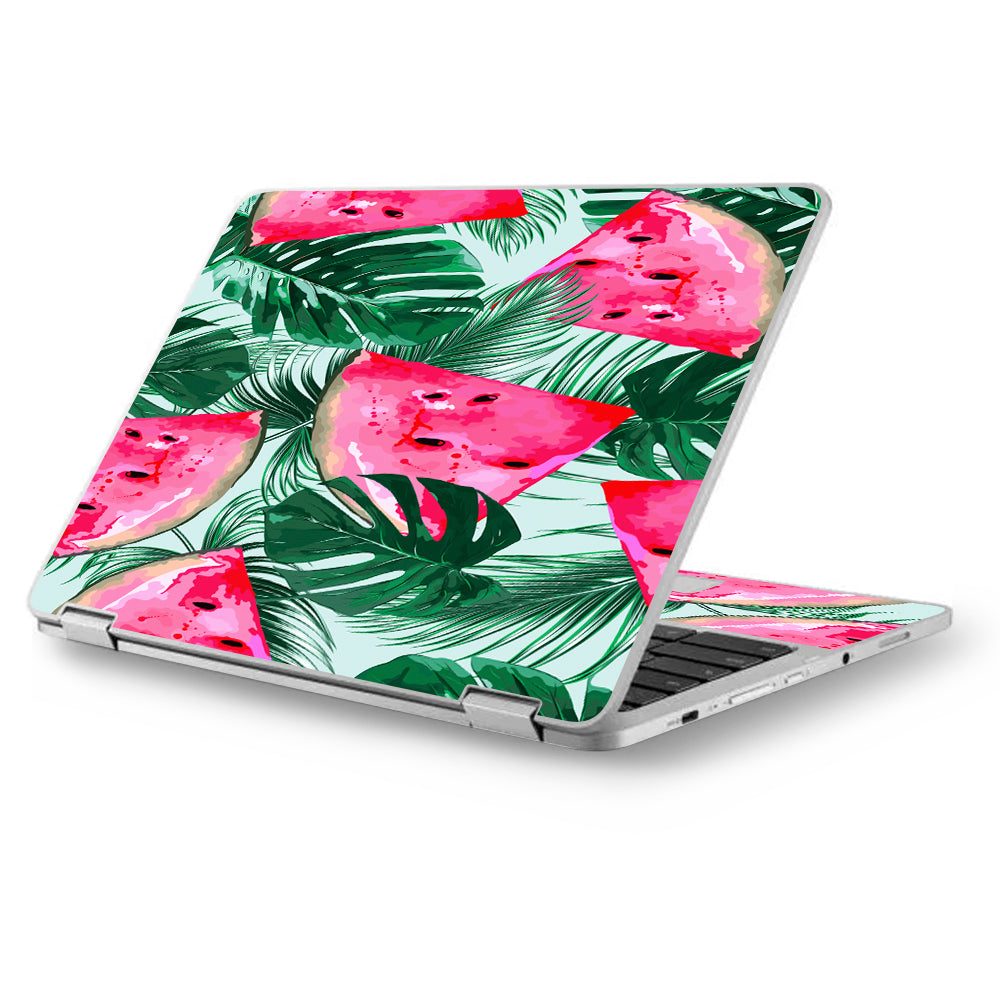  Watermelon Pattern Palm Asus Chromebook Flip 12.5" Skin