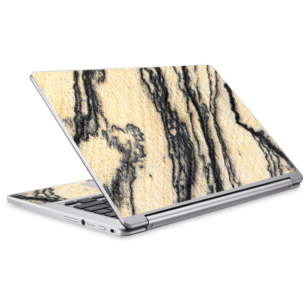  White Purple Crystals Geode Stone Acer Chromebook R13 Skin