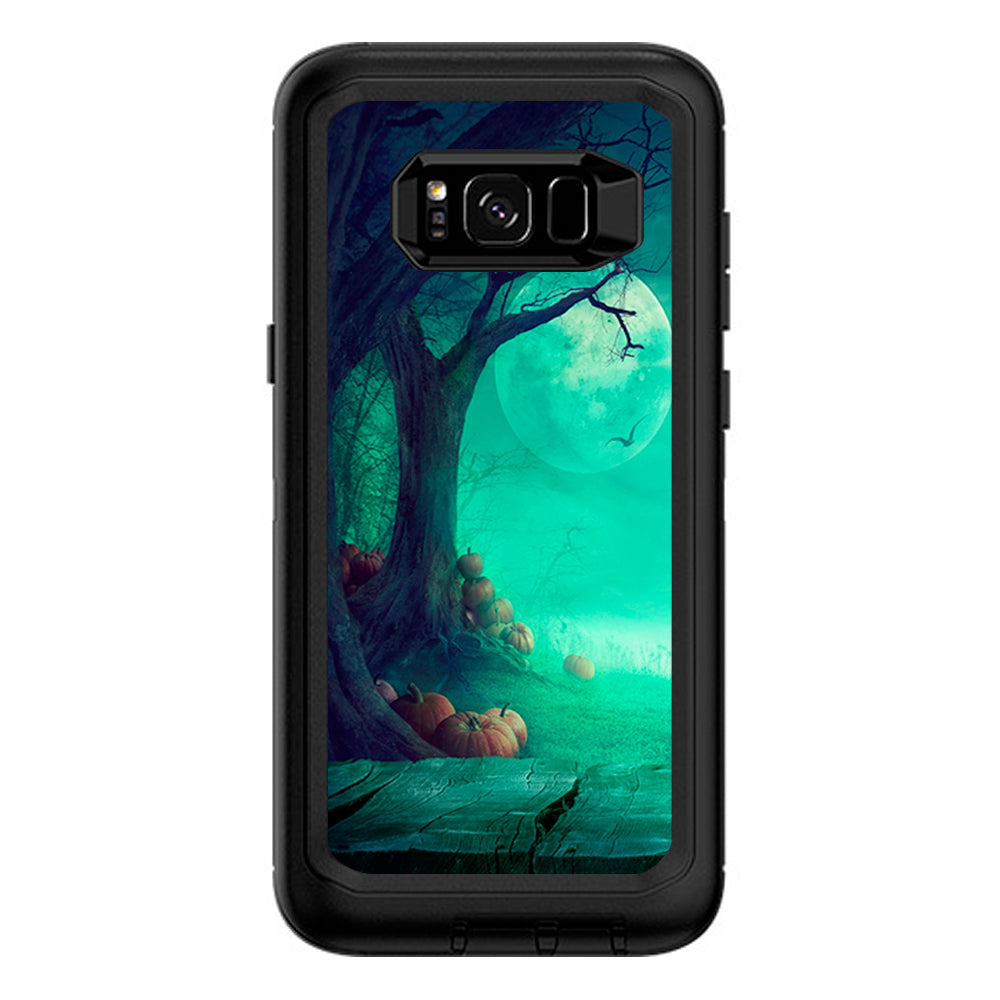  Halloween Tree Moon  Otterbox Defender Samsung Galaxy S8 Plus Skin