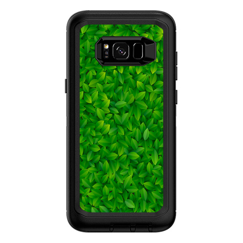  Green Leaves Otterbox Defender Samsung Galaxy S8 Plus Skin
