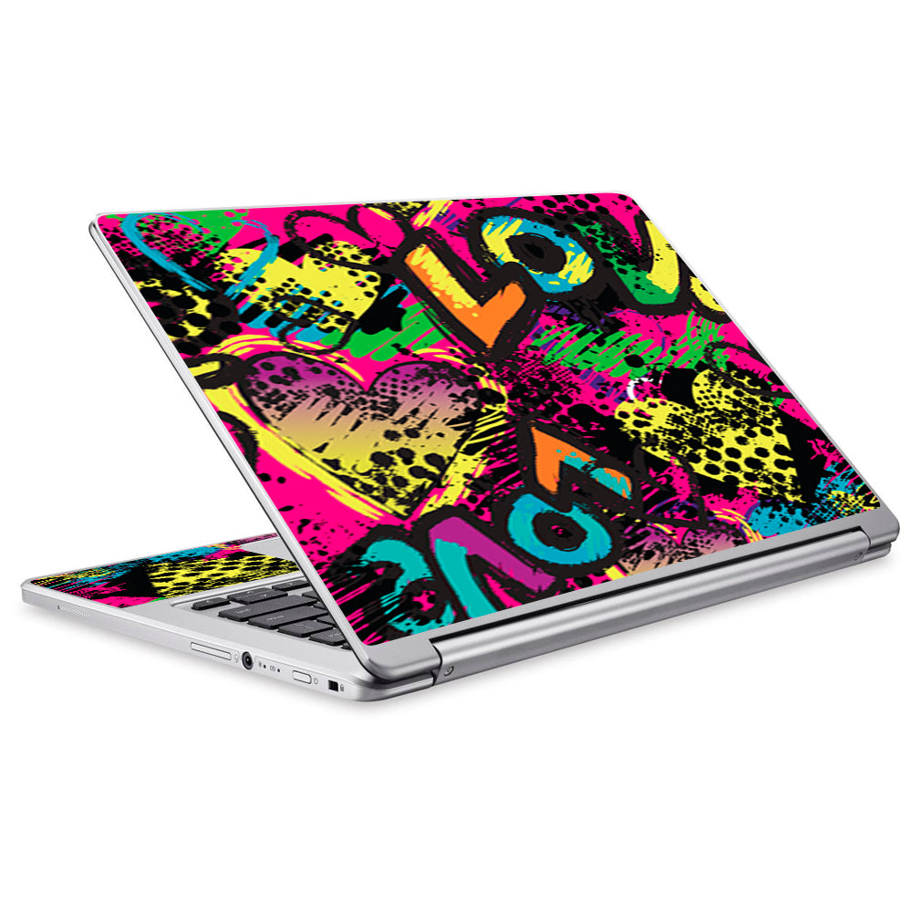  80'S Love Pop Art Neon Acer Chromebook R13 Skin