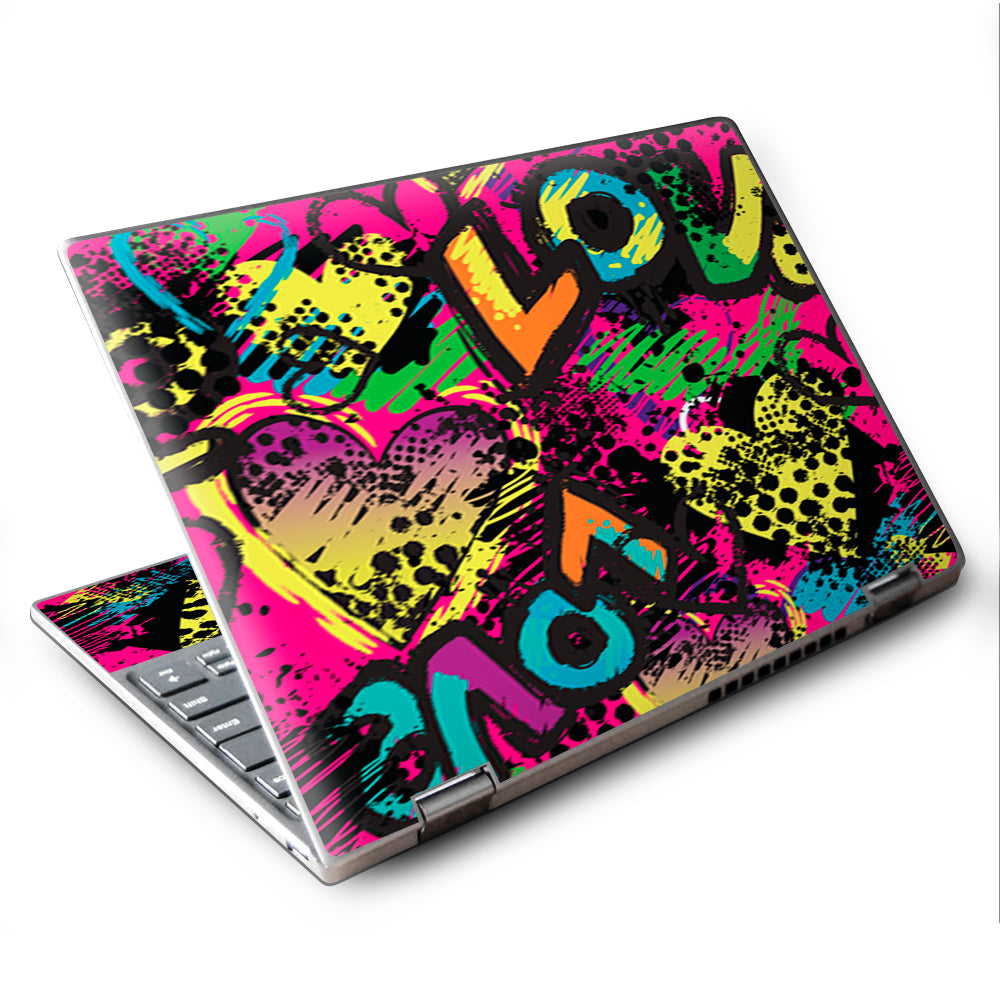  80'S Love Pop Art Neon Lenovo Yoga 710 11.6" Skin
