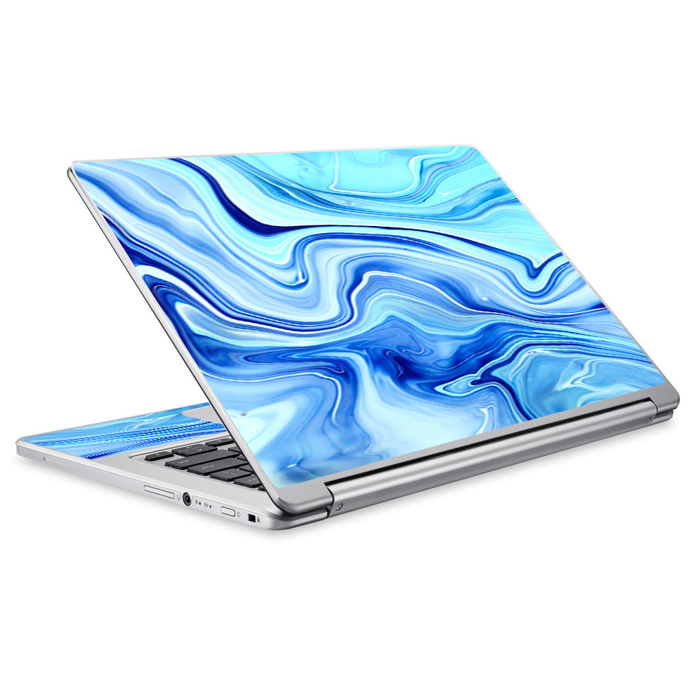  Blue Marble Rocks Glass Acer Chromebook R13 Skin