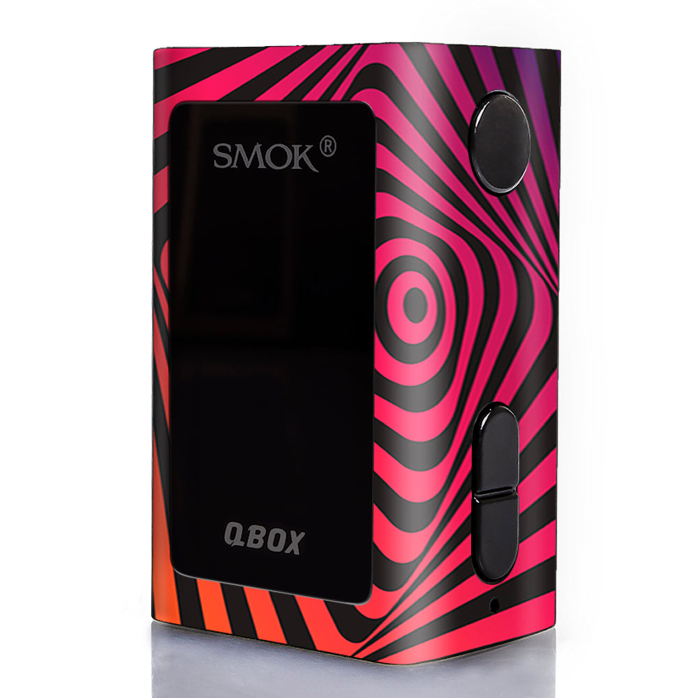  Abstract Movement Trippy Psychedelic Smok Qbox 50w tc Skin