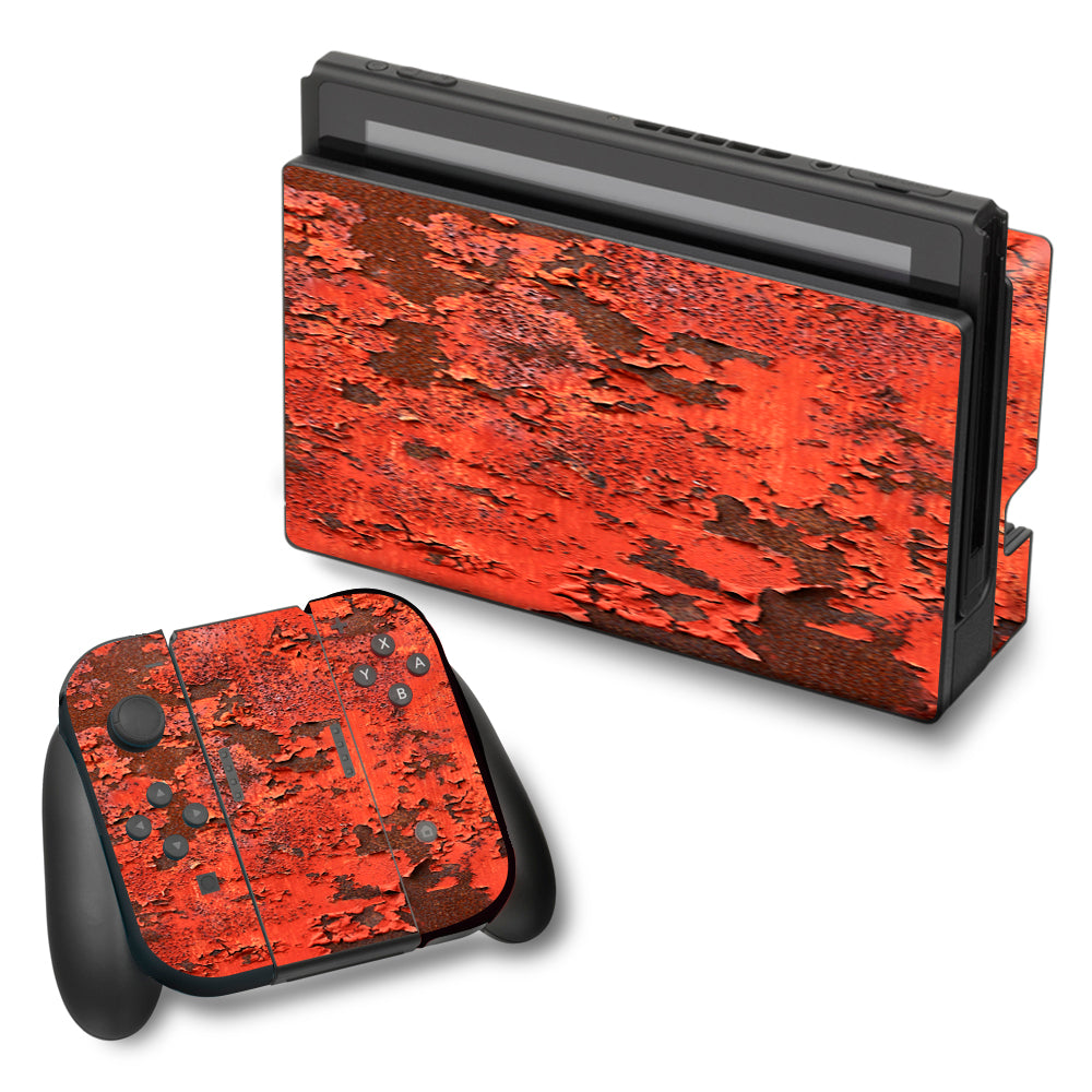  Red Rust Nintendo Switch Skin