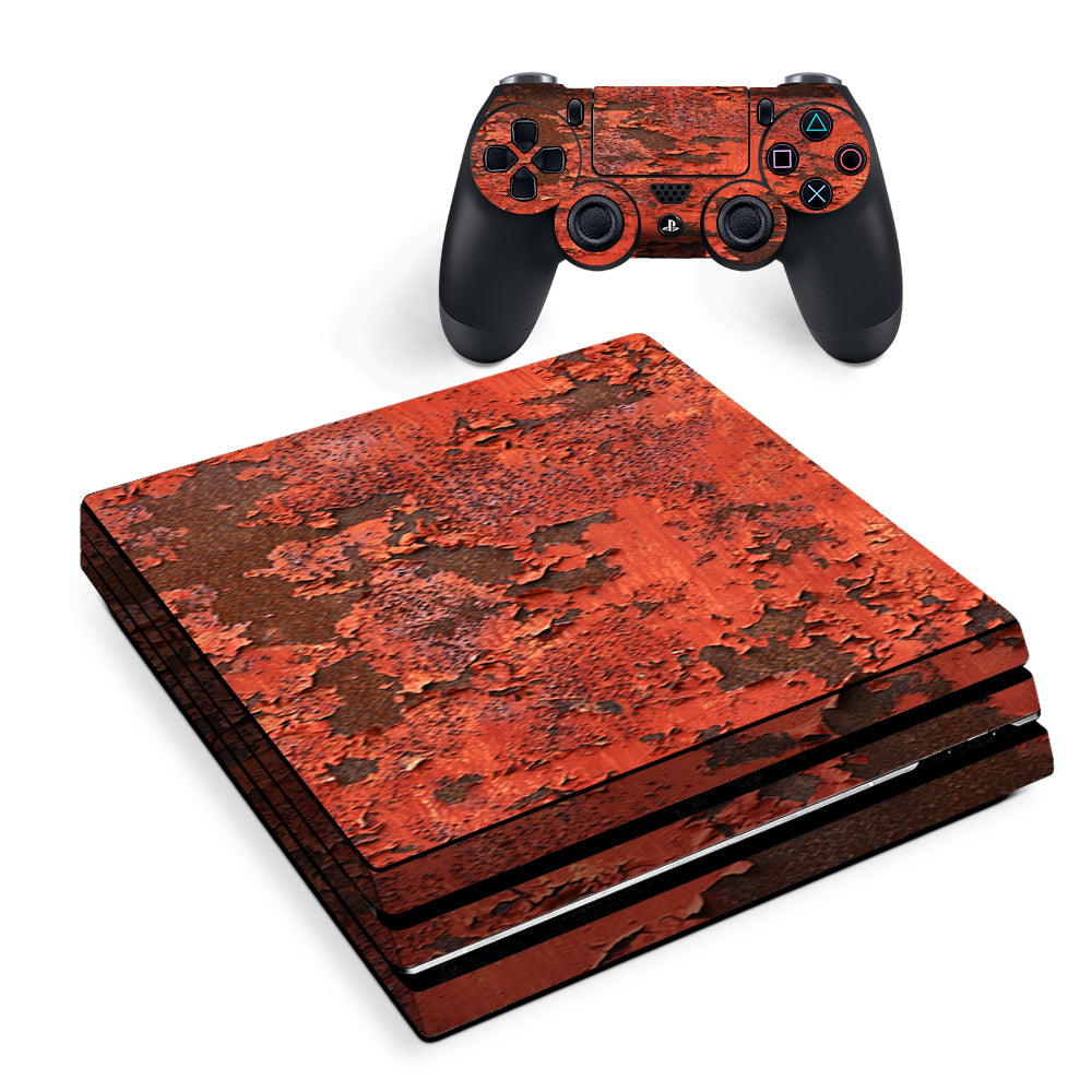 Red Rust Sony PS4 Pro Skin