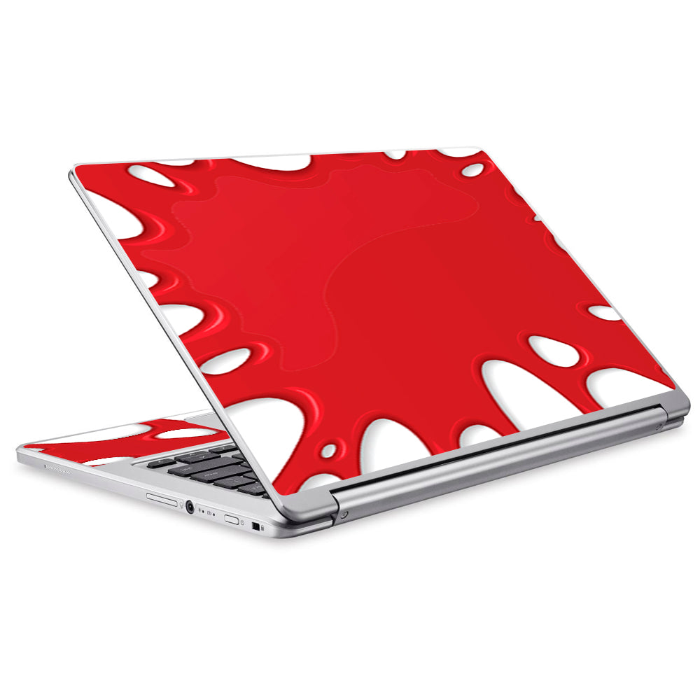  Red Stretch Slime Blood Acer Chromebook R13 Skin