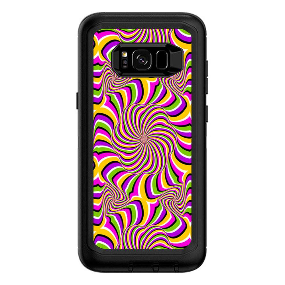  Psychedelic Swirls Motion Holographic Otterbox Defender Samsung Galaxy S8 Plus Skin