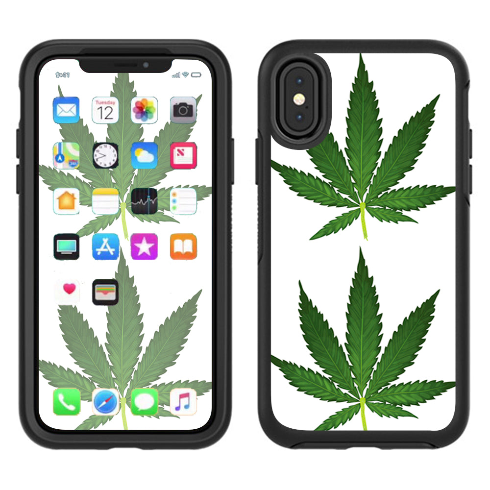  Pot Leaf Weed Marijuana Bud Otterbox Defender Apple iPhone X Skin