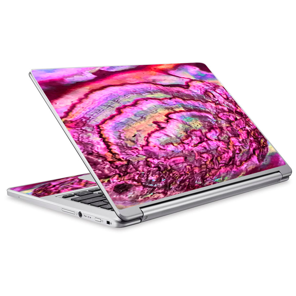  Pink Abalone Shell Sea Opal Acer Chromebook R13 Skin