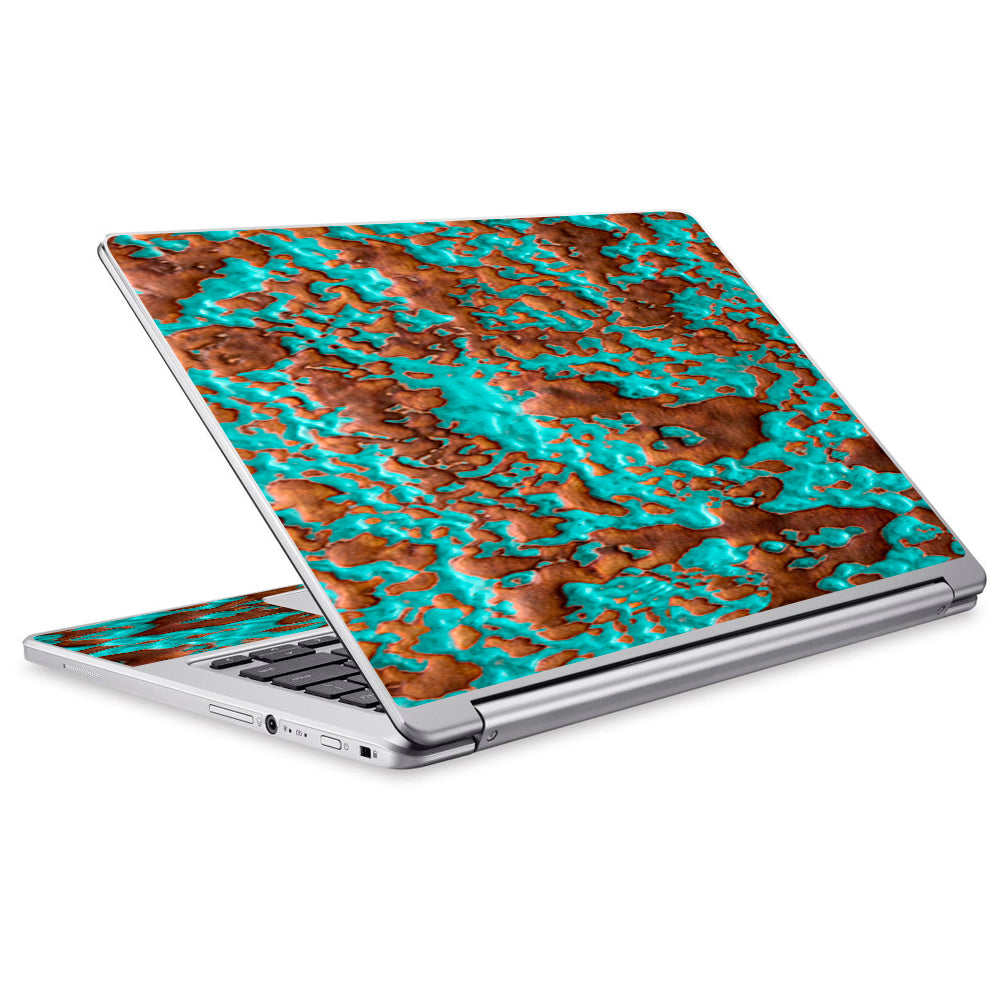  Blue Copper Patina Acer Chromebook R13 Skin