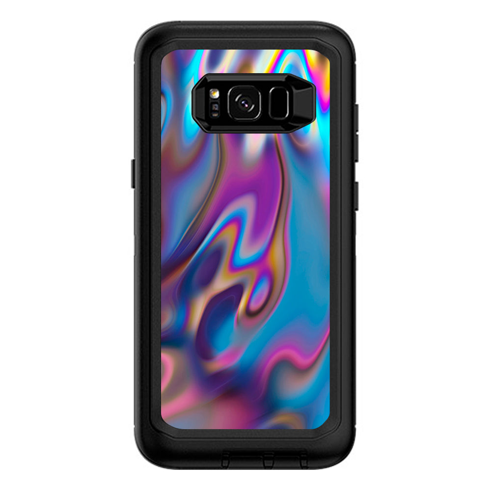  Opalescent Resin Marble Oil Slick Otterbox Defender Samsung Galaxy S8 Plus Skin