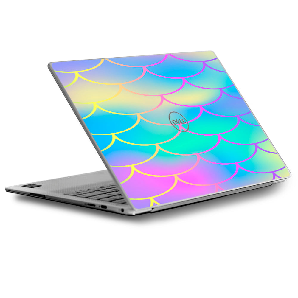  Pastel Colorful Mermaid Scales Dell XPS 13 9370 9360 9350 Skin