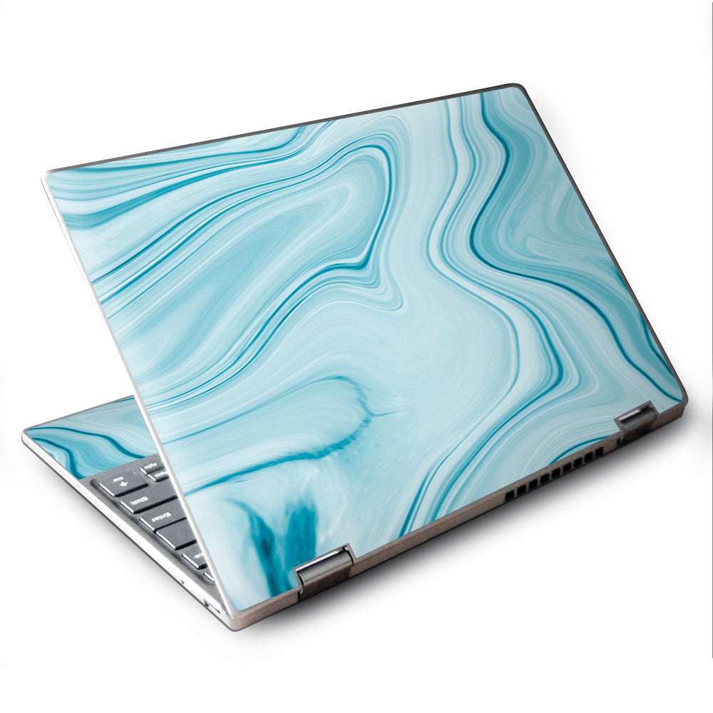  Baby Blue Ice Swirl Marble Lenovo Yoga 710 11.6" Skin