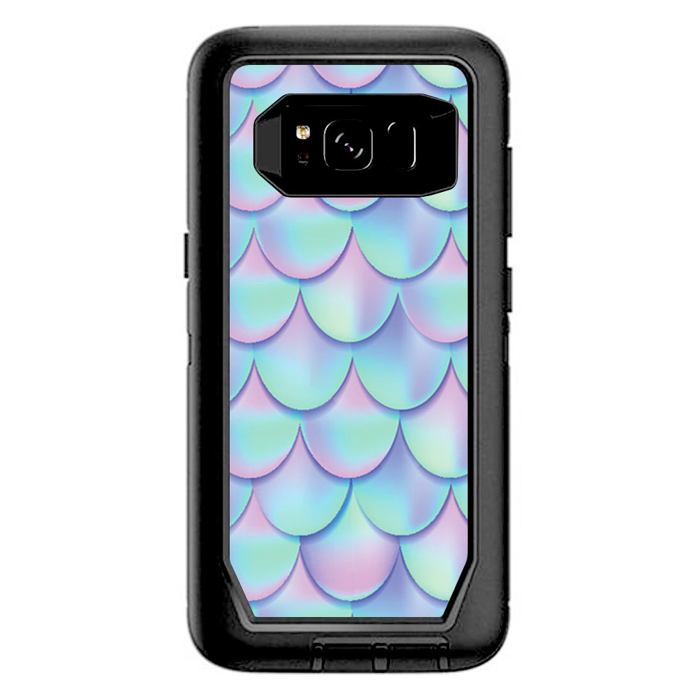  Mermaid Scales Blue Pink Otterbox Defender Samsung Galaxy S8 Skin