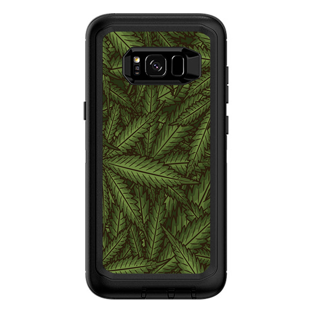  Marijuana Leaves Pot Weed Otterbox Defender Samsung Galaxy S8 Plus Skin