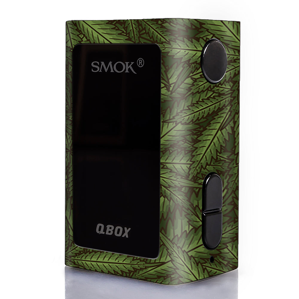  Marijuana Leaves Pot Weed Smok Qbox 50w tc Skin