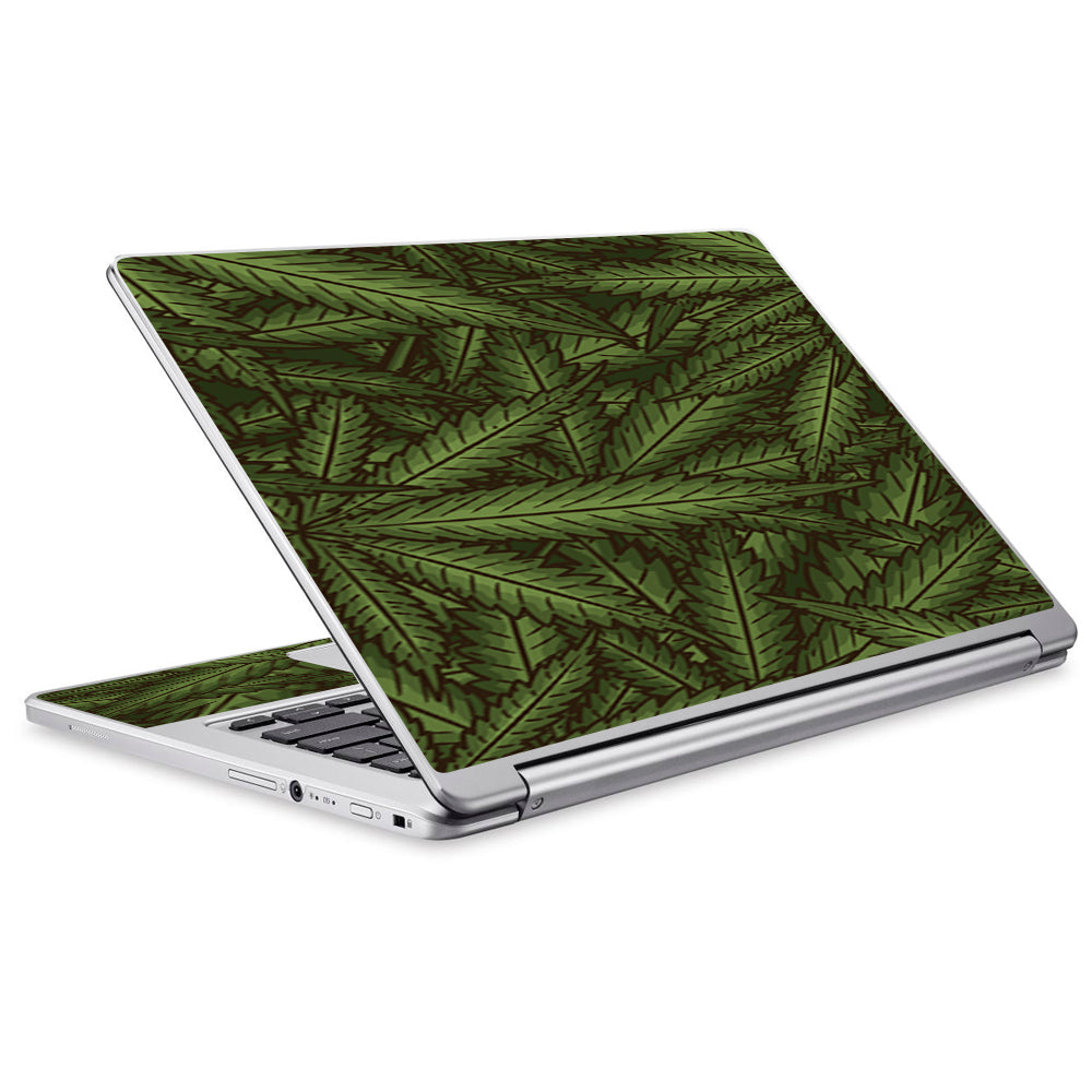  Marijuana Leaves Pot Weed Acer Chromebook R13 Skin
