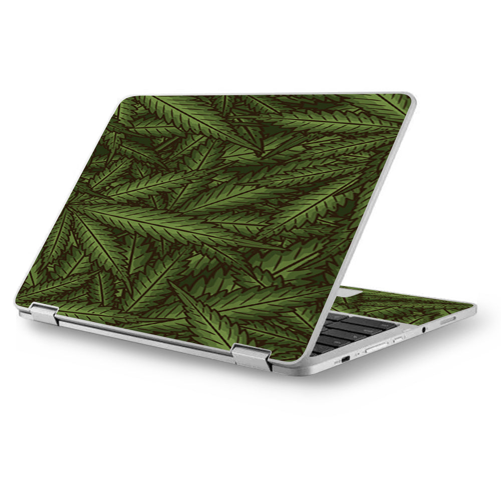  Marijuana Leaves Pot Weed Asus Chromebook Flip 12.5" Skin