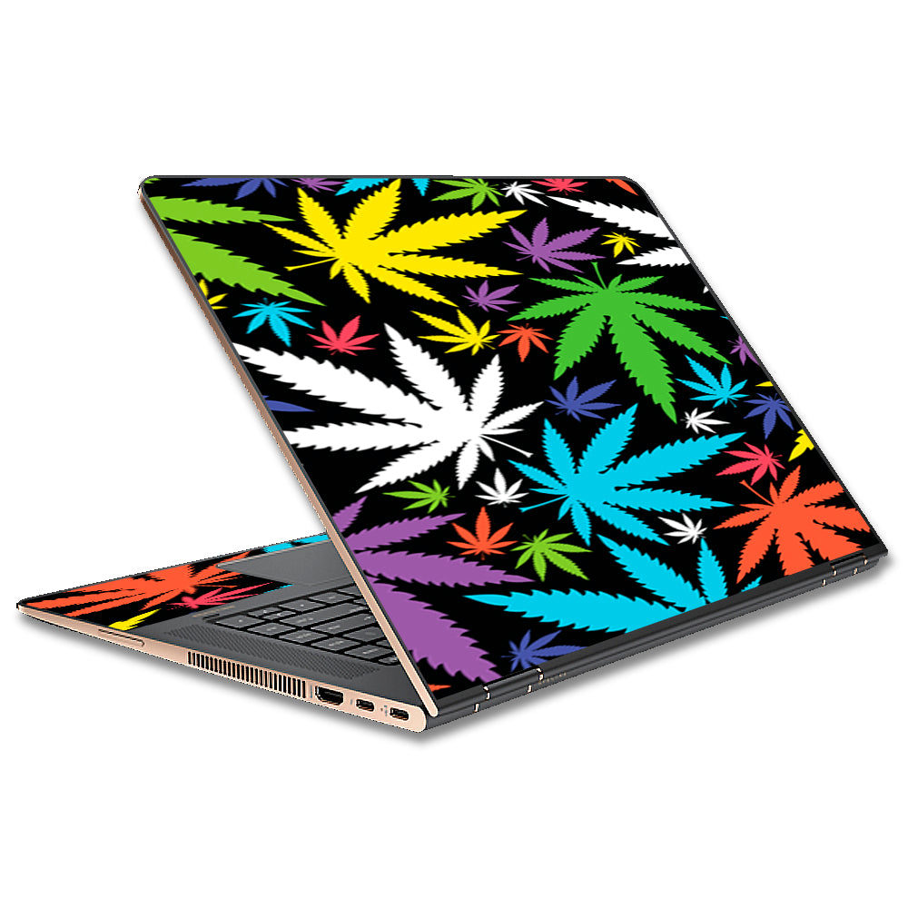  Colorful Weed Leaves Leaf  HP Spectre x360 13t Skin