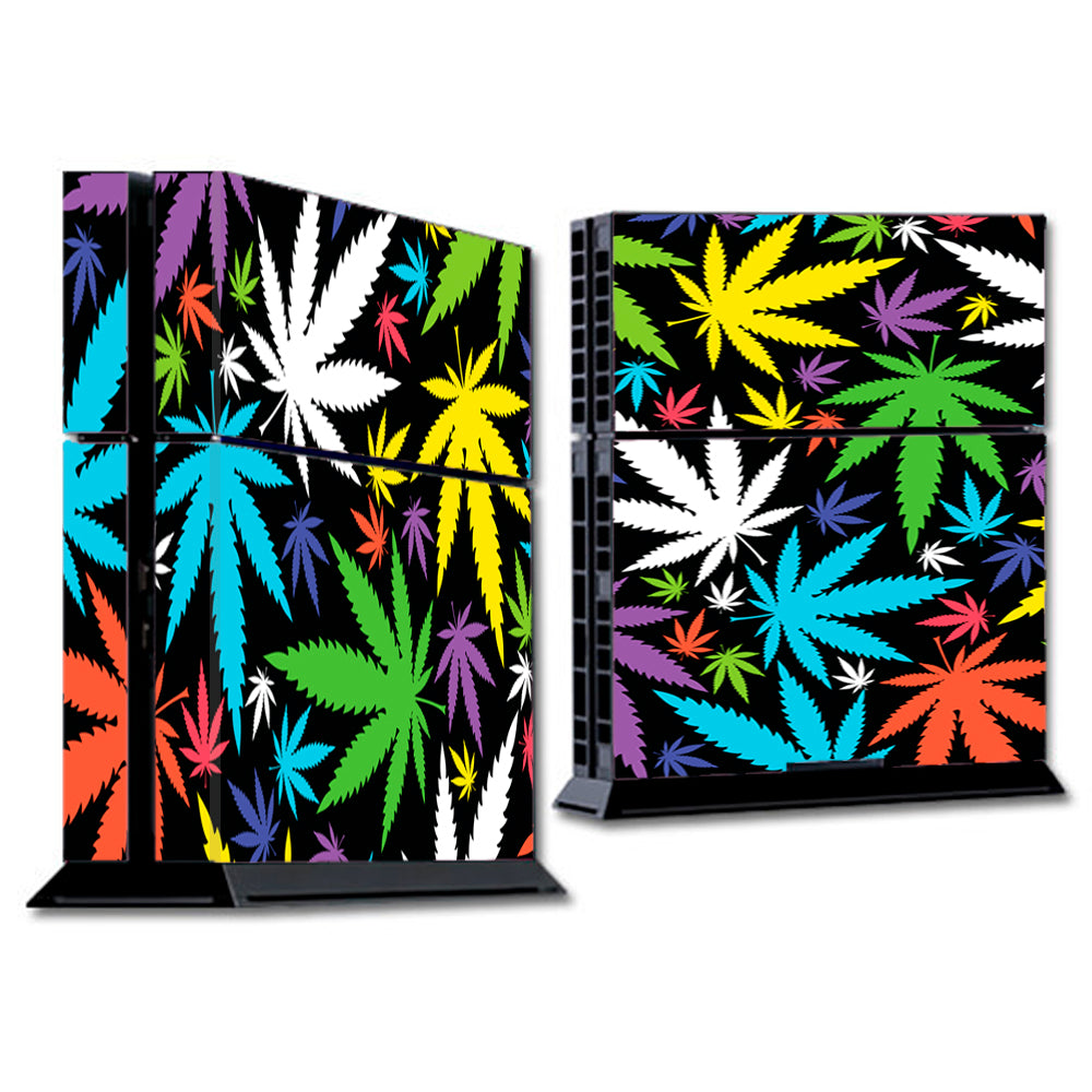  Colorful Weed Leaves Leaf  Sony Playstation PS4 Skin