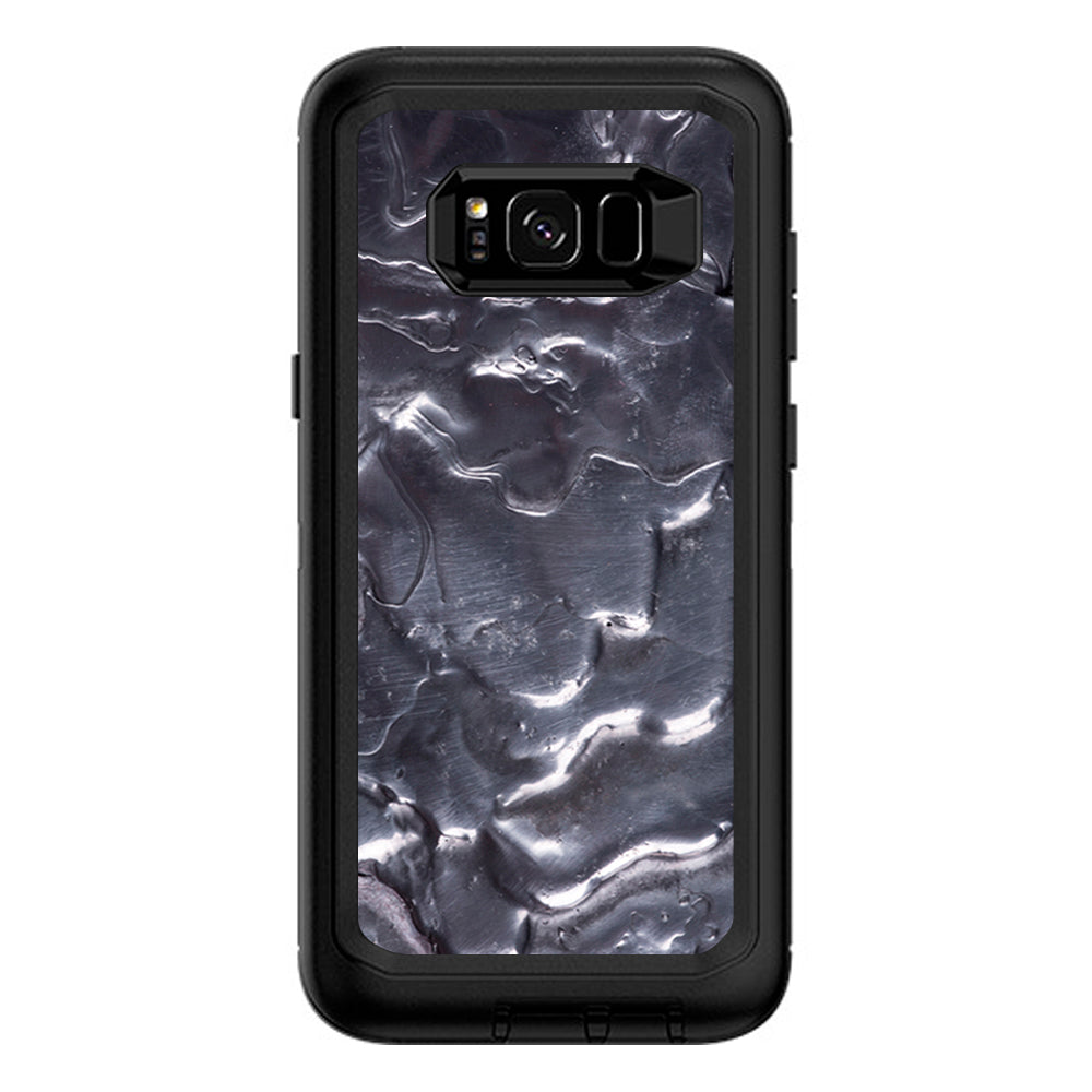  Melting Metal Molten Liquid  Otterbox Defender Samsung Galaxy S8 Plus Skin