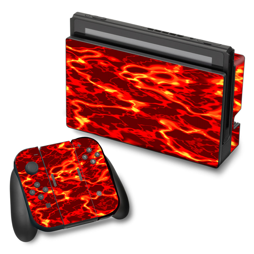  Lave Hot Molten Fire Rage Nintendo Switch Skin