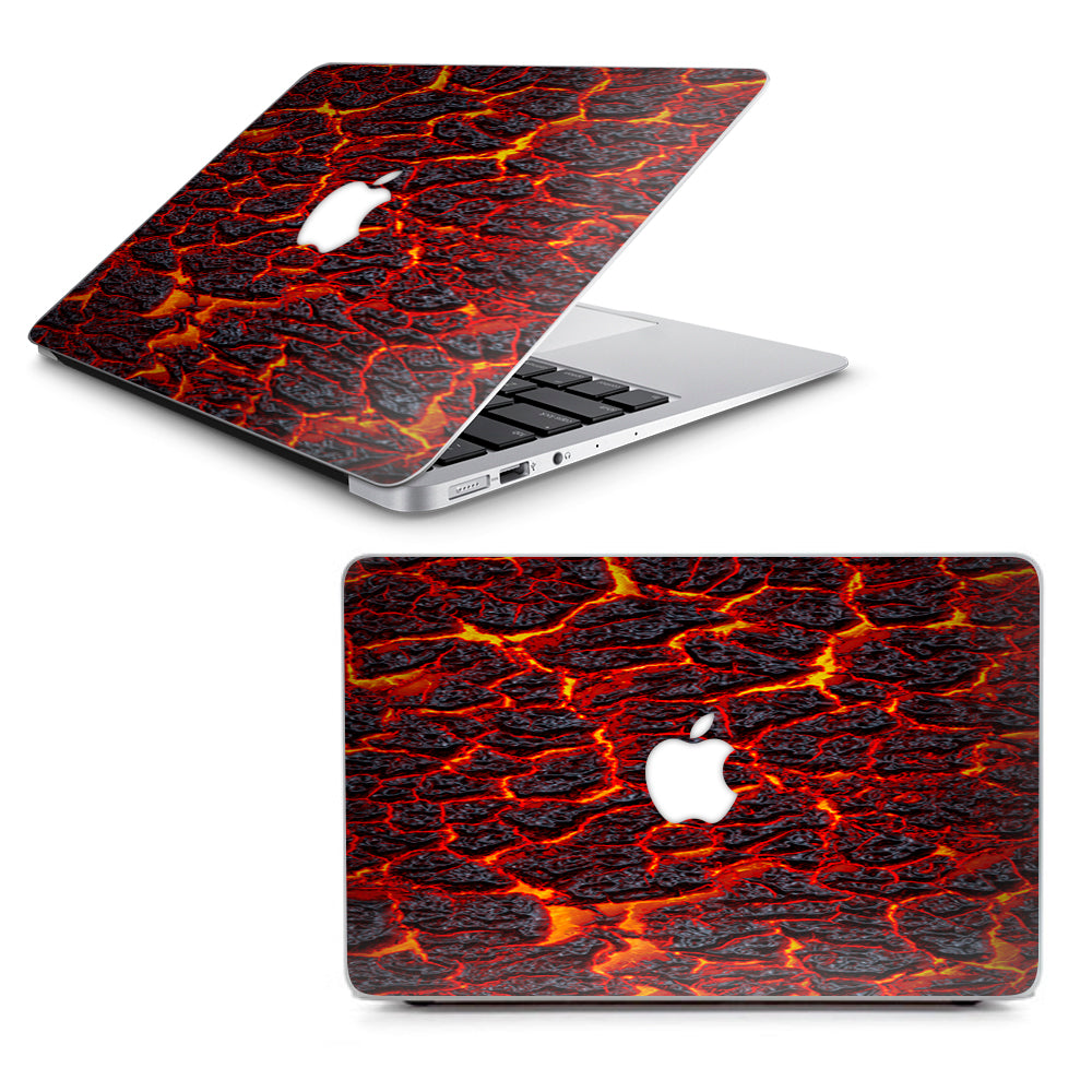  Burnt Top Lava Eruption Ash Macbook Air 13" A1369 A1466 Skin
