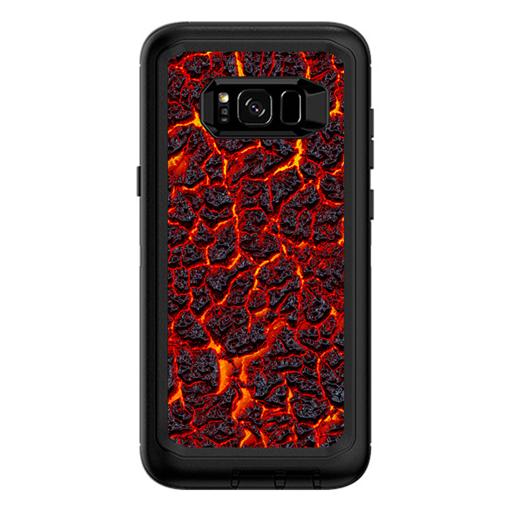  Burnt Top Lava Eruption Ash Otterbox Defender Samsung Galaxy S8 Plus Skin