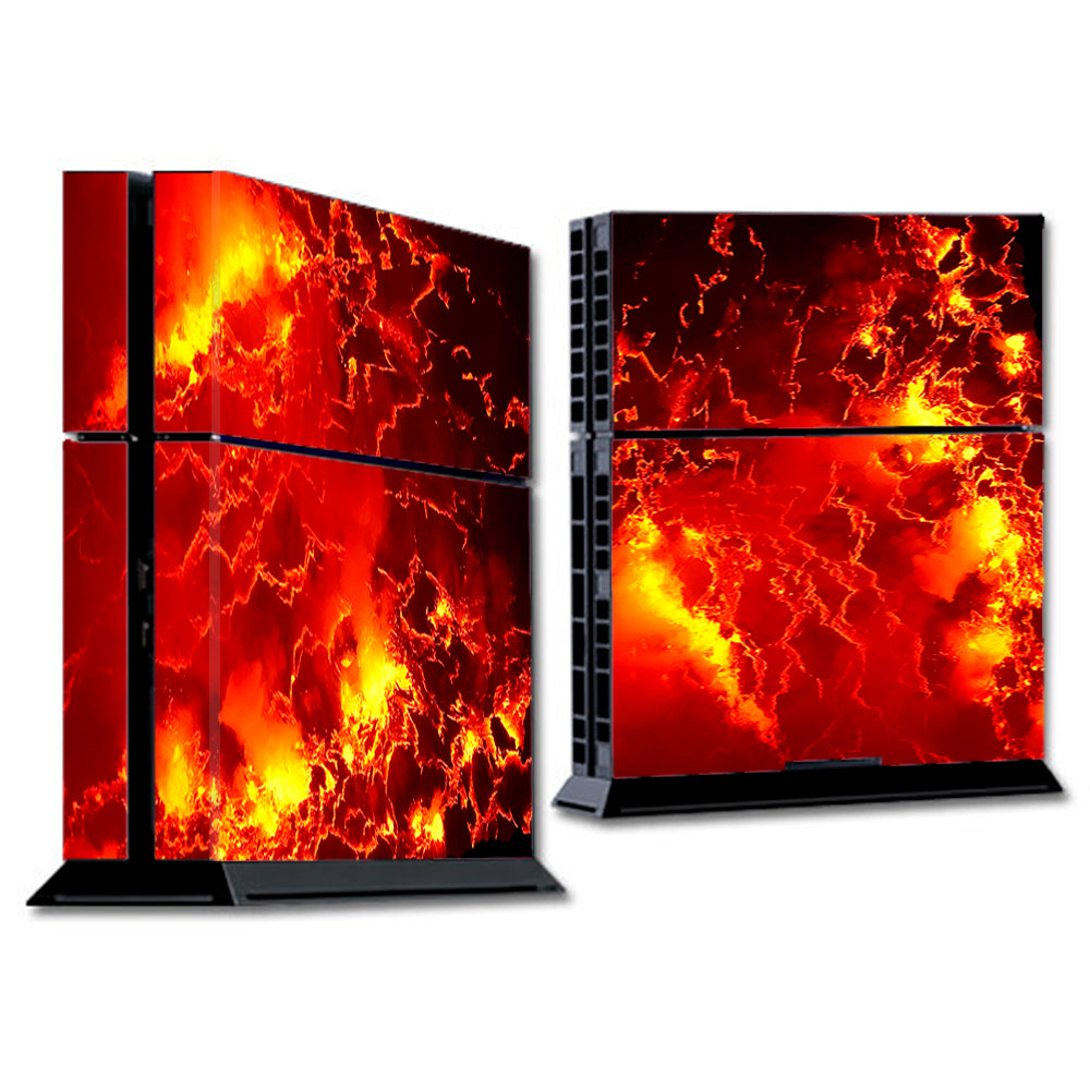  Fire Lava Liquid Flowing Sony Playstation PS4 Skin