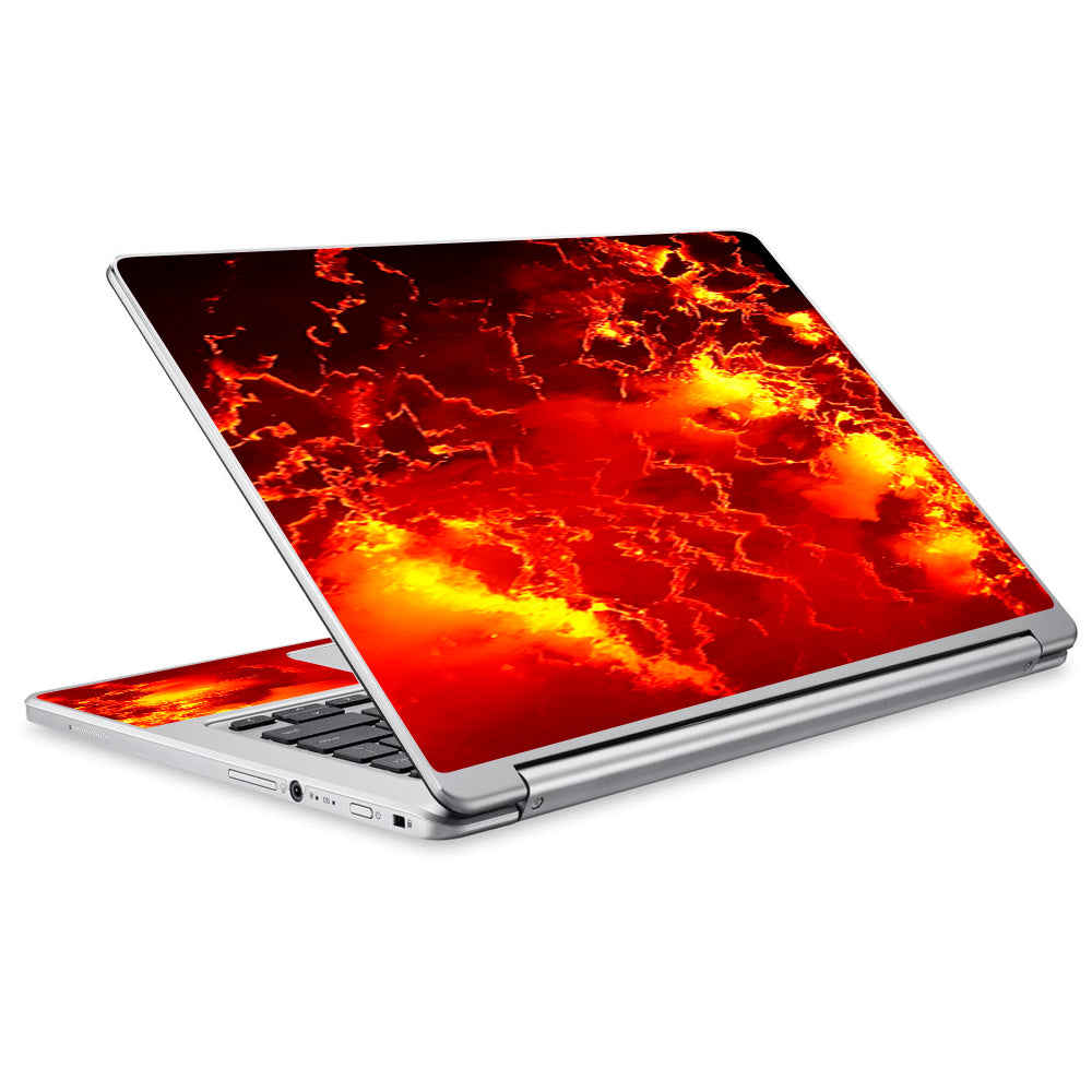  Fire Lava Liquid Flowing Acer Chromebook R13 Skin